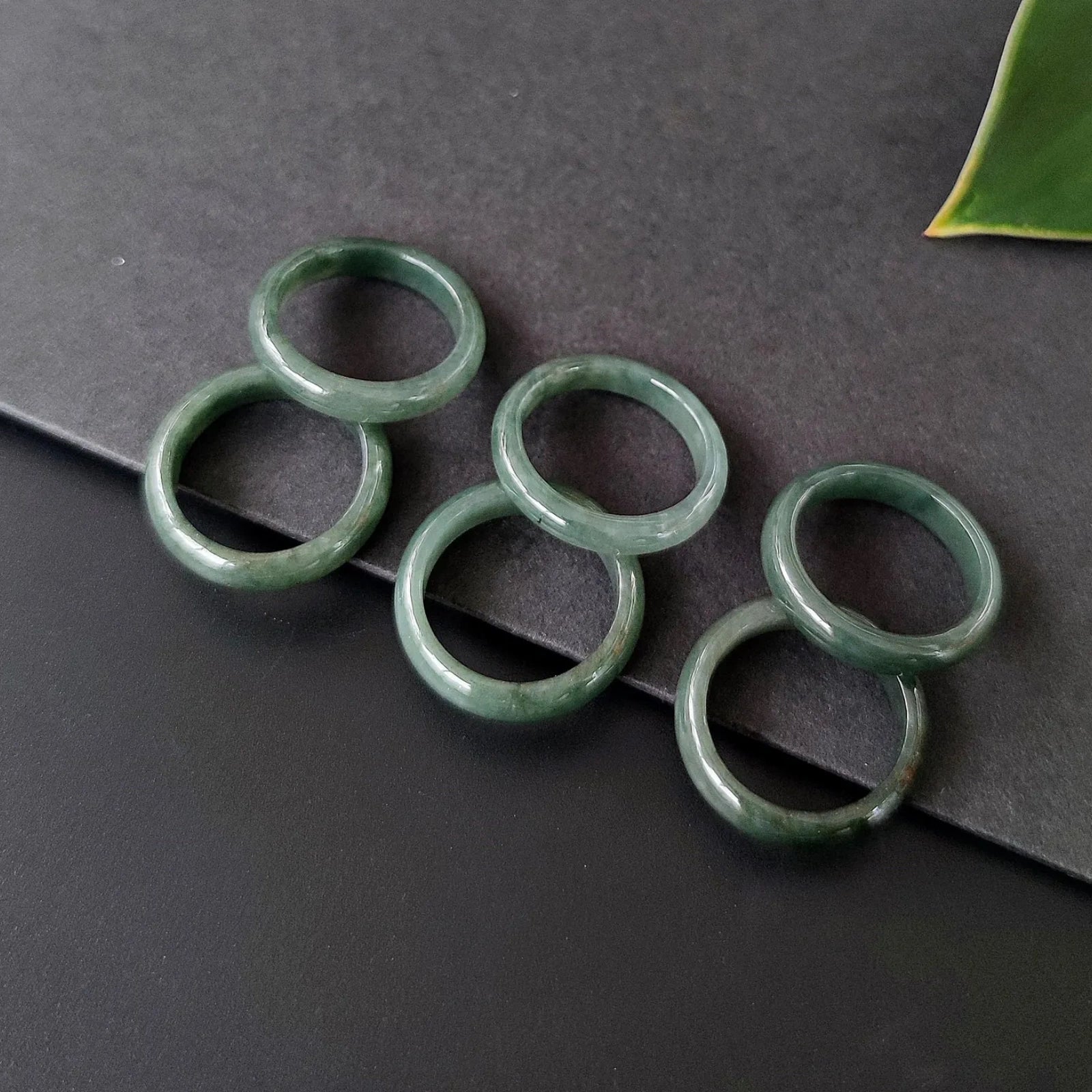 Natural Grade A Green Jade Ring