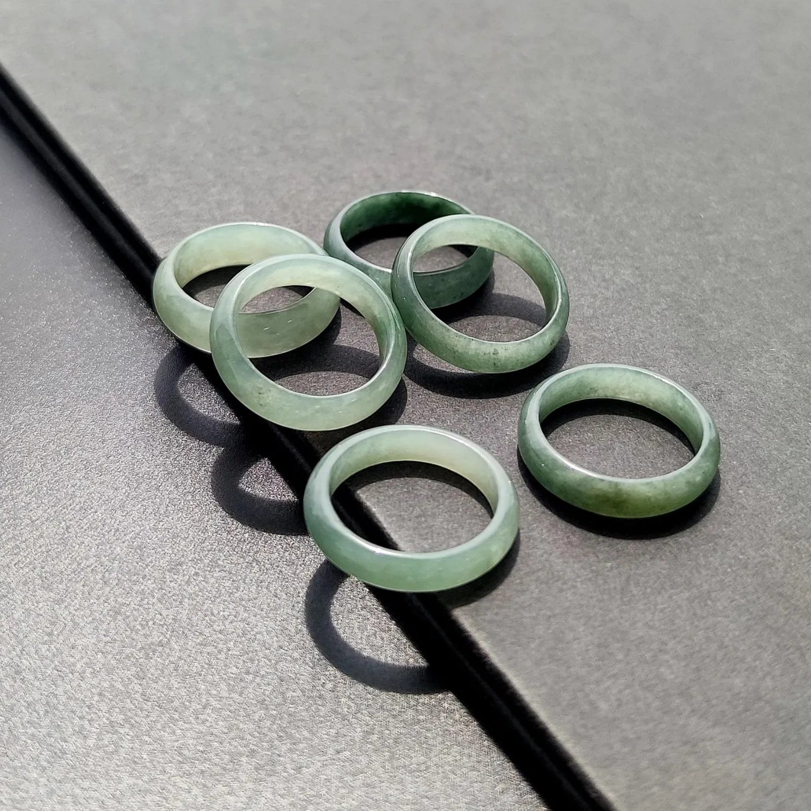 Natural Grade A Green Jade Ring